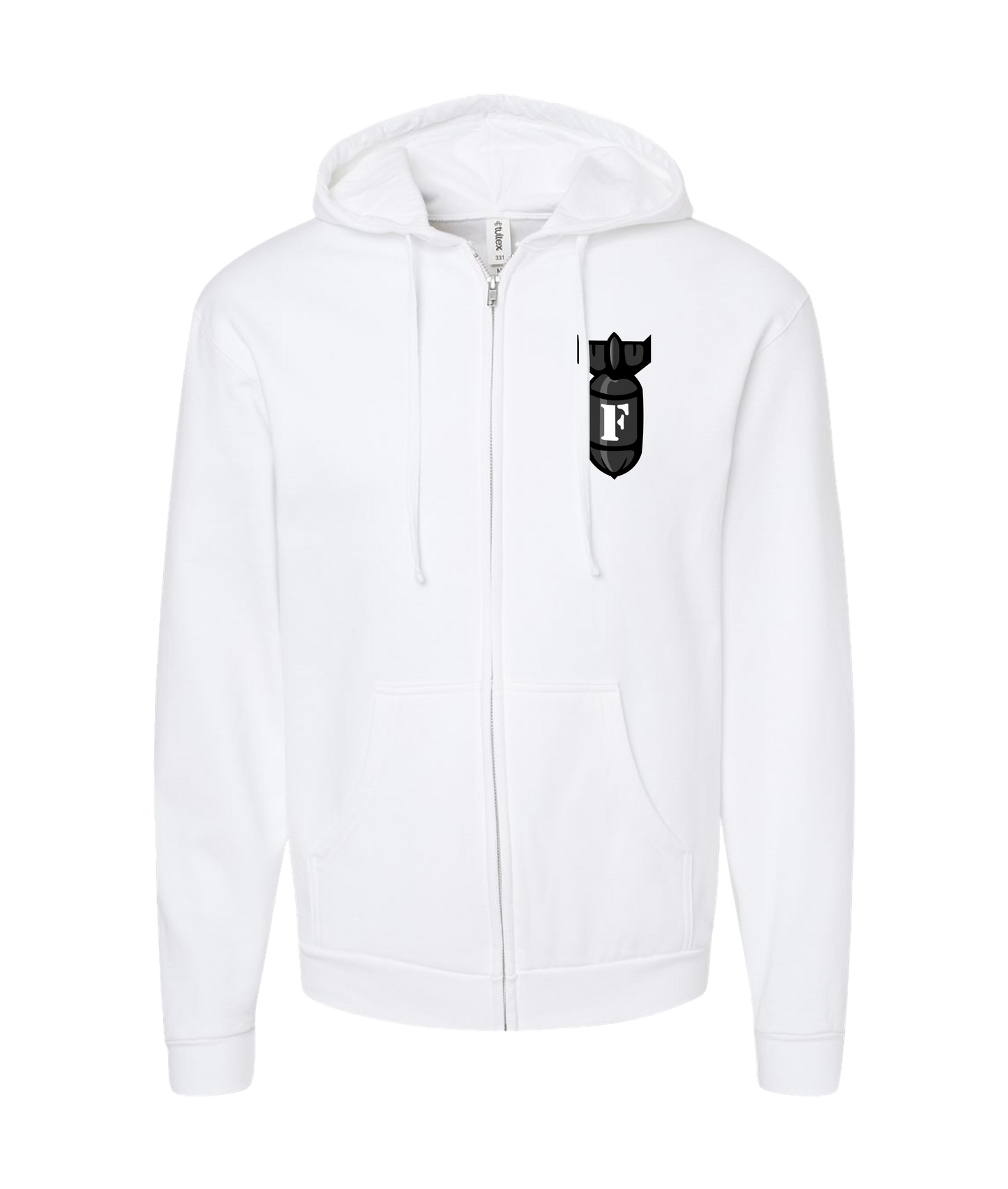 FaptnAmerica - FapBomb - White Zip Up Hoodie