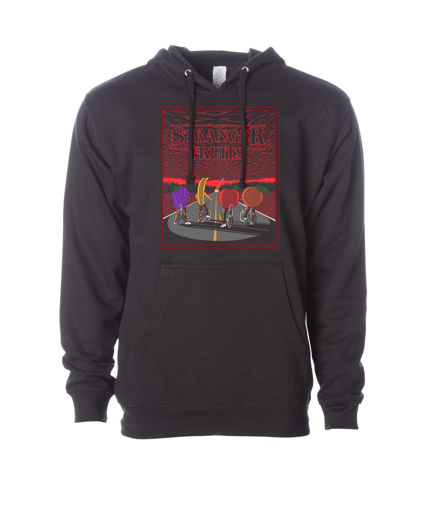 Fruit Boy - Stranger Fruits (Black) - Black Hoodie