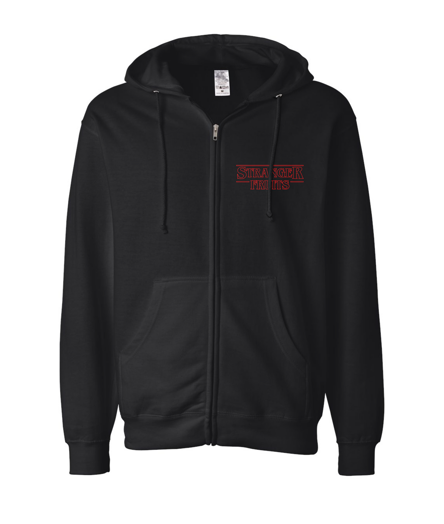 Fruit Boy - Stranger Fruits (Black) - Black Zip Up Hoodie
