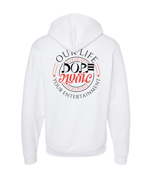 Freedom Corner Brand - Dope Music - White Zip Up Hoodie