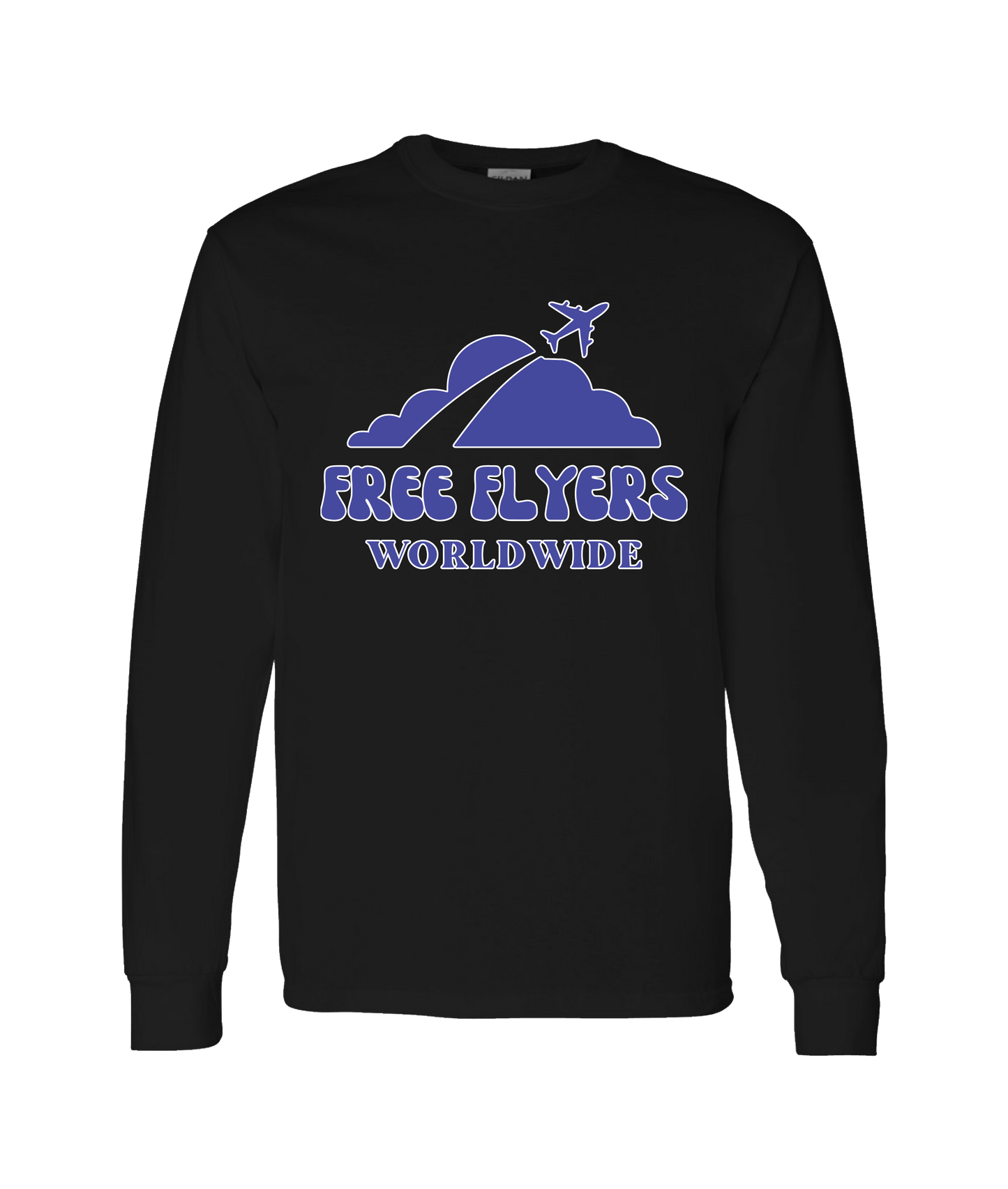 John Mana and the Free Flyers - Free Flyers Worldwide 2 - Black Long Sleeve T