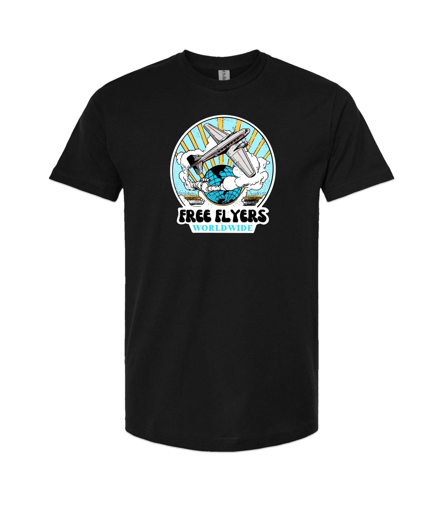 John Mana and the Free Flyers - Free Flyers Worldwide 3 - Black T Shirt