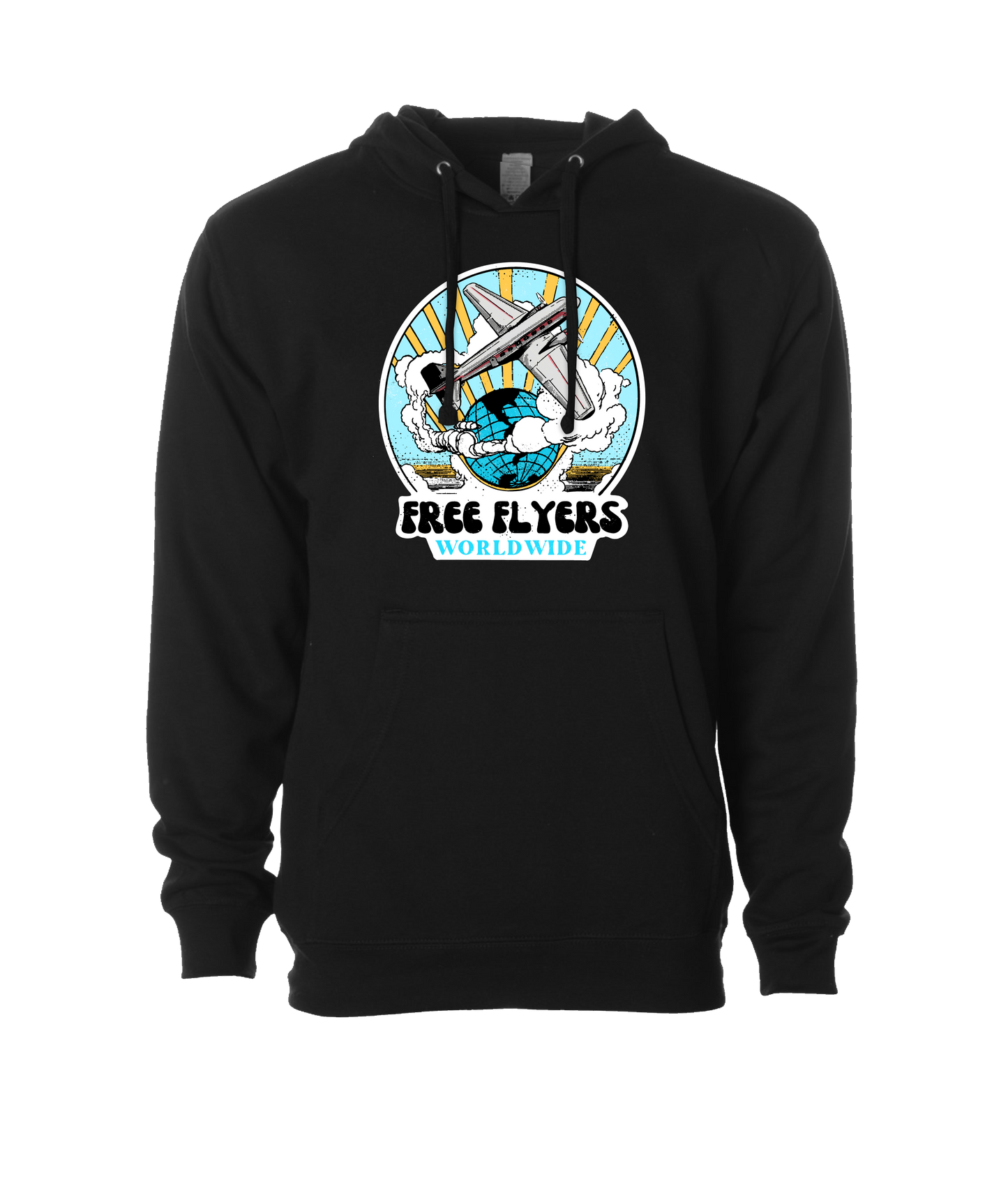 John Mana and the Free Flyers - Free Flyers Worldwide 3 - Black Hoodie