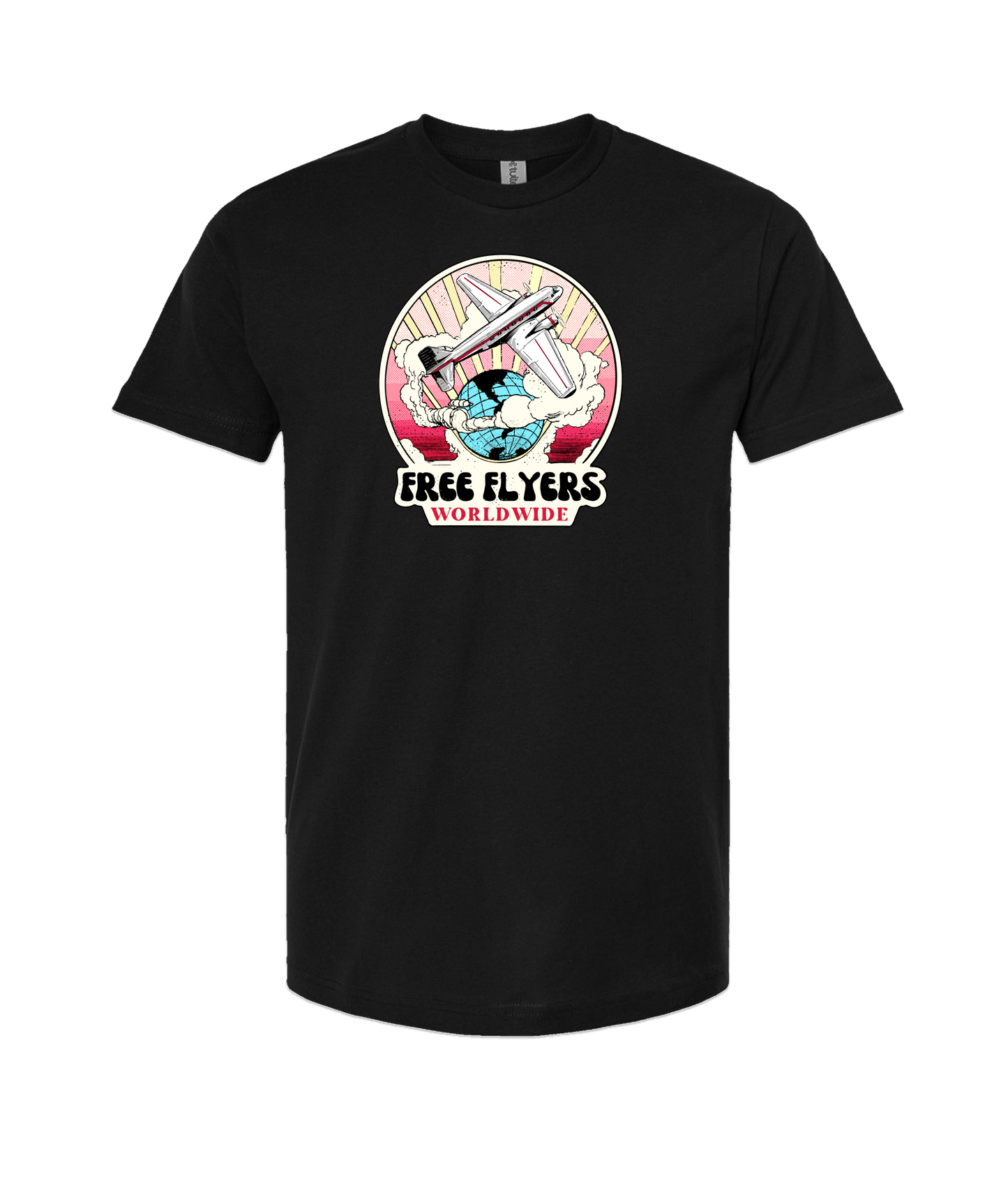 John Mana and the Free Flyers - Free Flyers Worldwide 4 - Black T Shirt