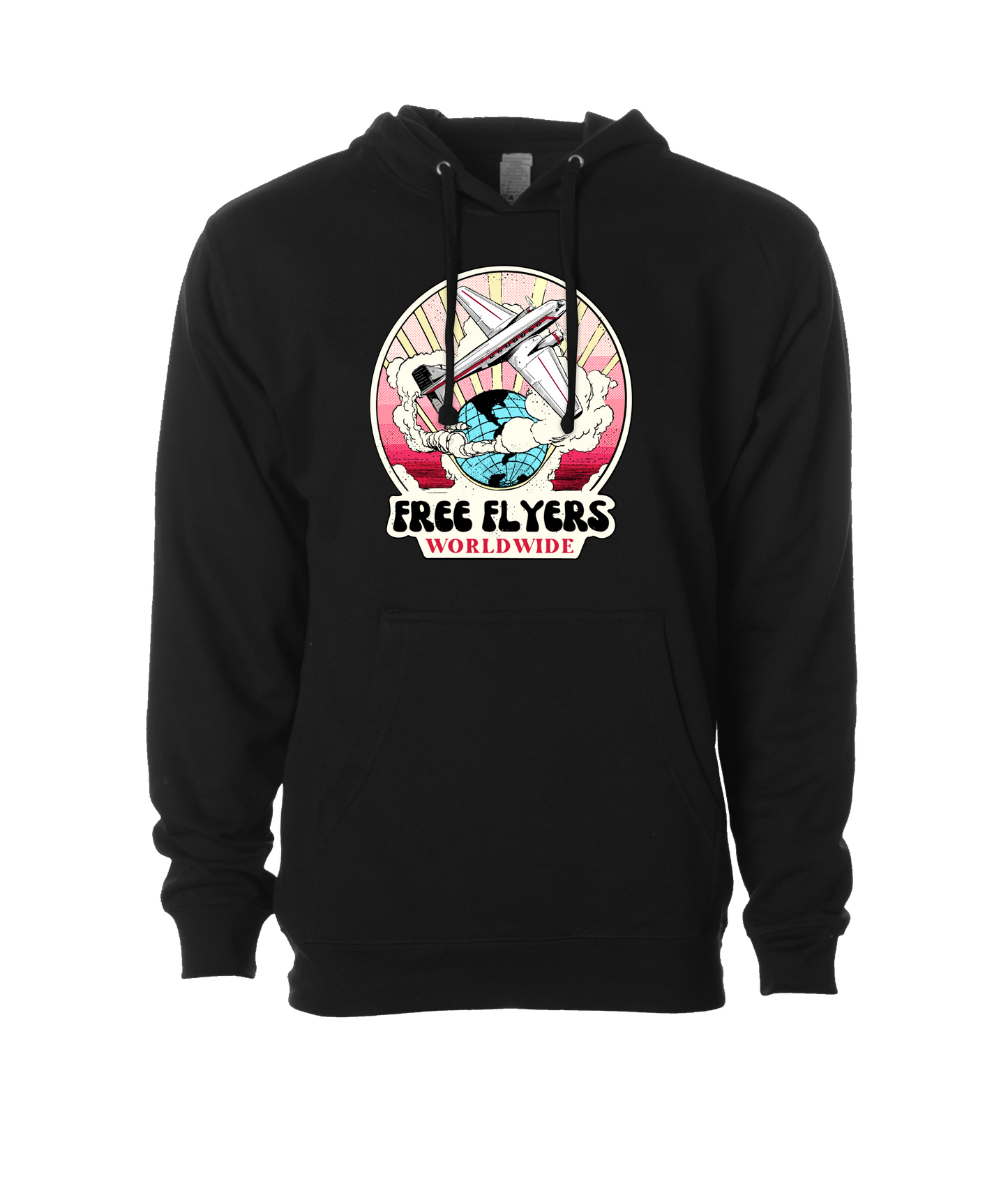 John Mana and the Free Flyers - Free Flyers Worldwide 4 - Black Hoodie