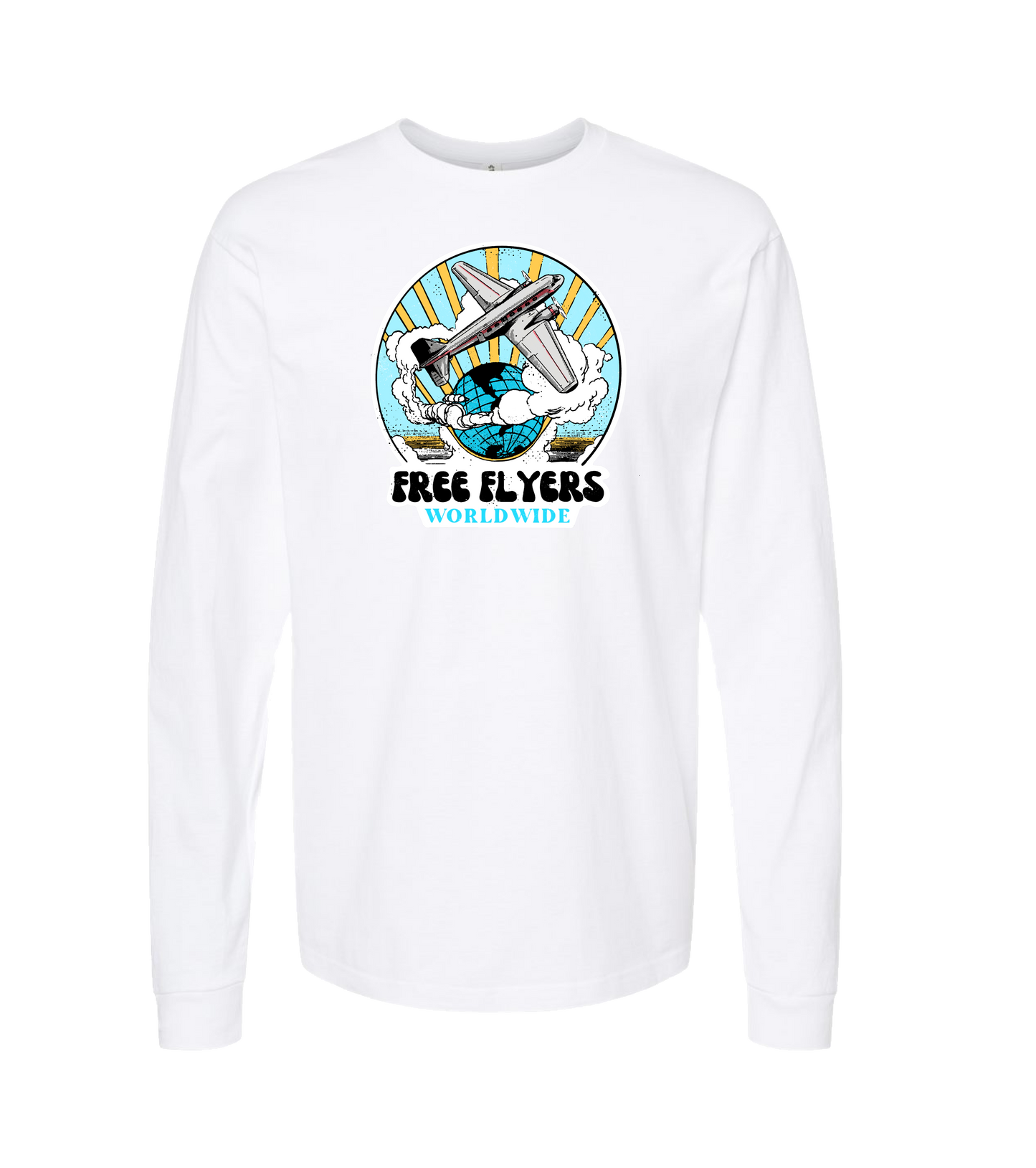 John Mana and the Free Flyers - Free Flyers Worldwide 3 - White Long Sleeve T