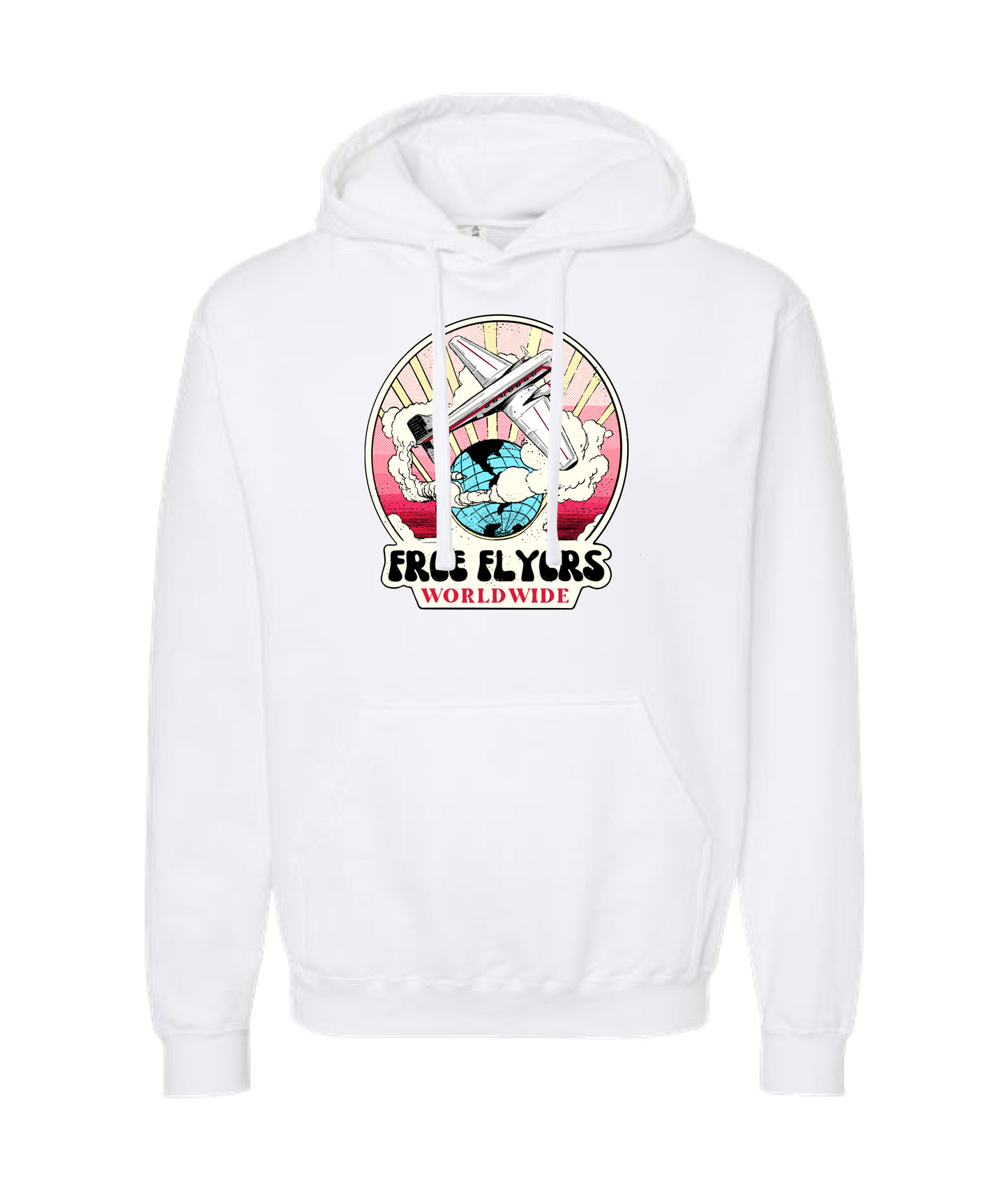 John Mana and the Free Flyers - Free Flyers Worldwide 4 - White Hoodie