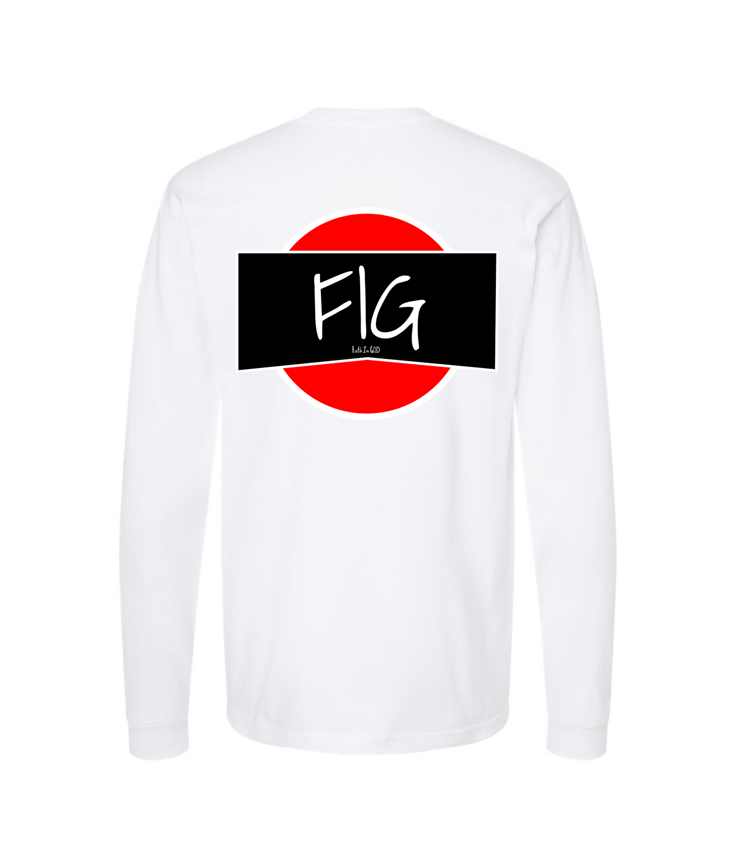 V-FIGBTOP - FAITH IN GOD - White Long Sleeve T