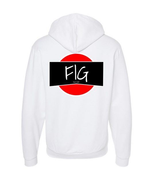 V-FIGBTOP - FAITH IN GOD - White Zip Up Hoodie