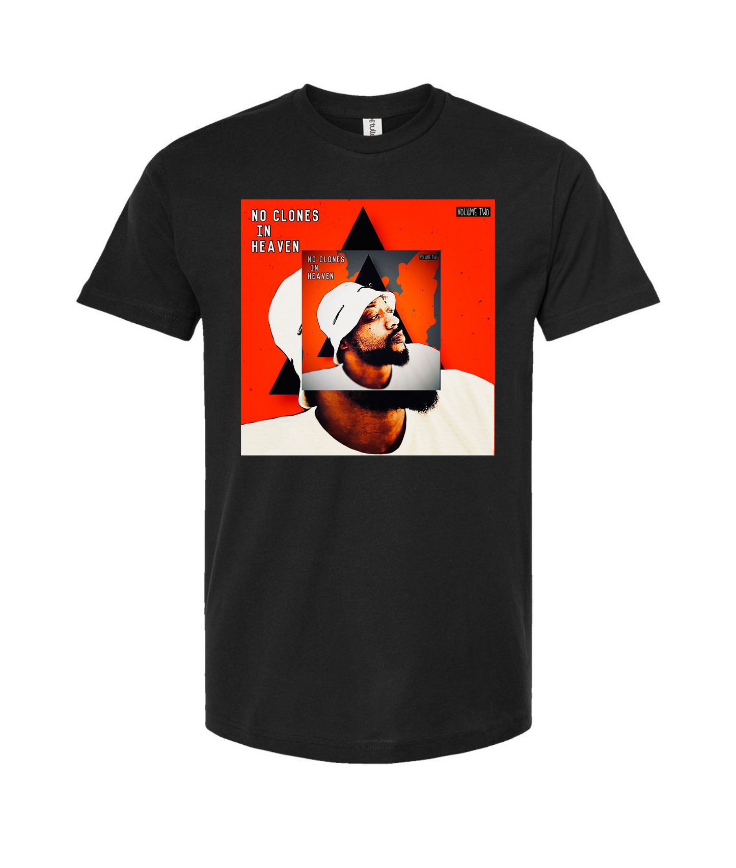The FIG Brand - NO CLONES IN HEAVEN - Black T Shirt