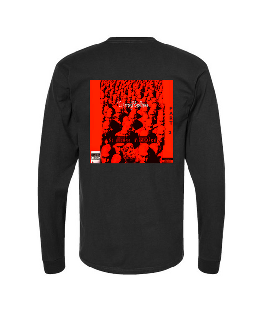 The FIG Brand - NO CLONES IN HEAVEN - Black Long Sleeve T