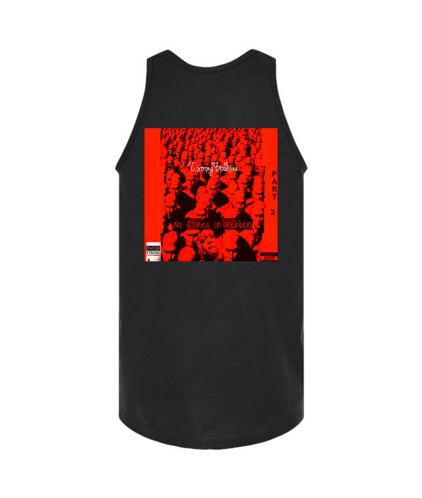 V-FIGBTOP - NO CLONES IN HEAVEN - Black Tank Top