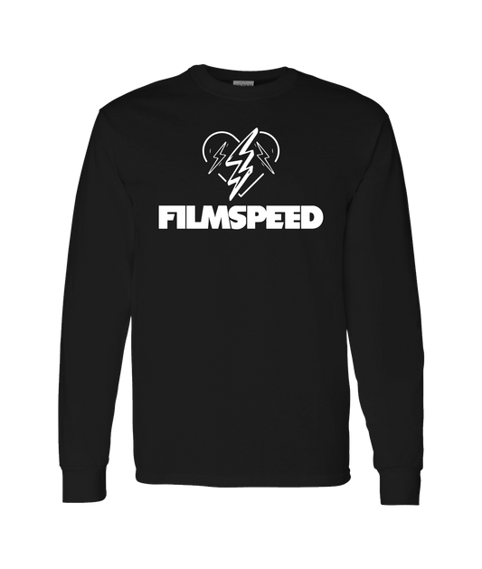 FILMSPEED - BOLT HEART - Black Long Sleeve T