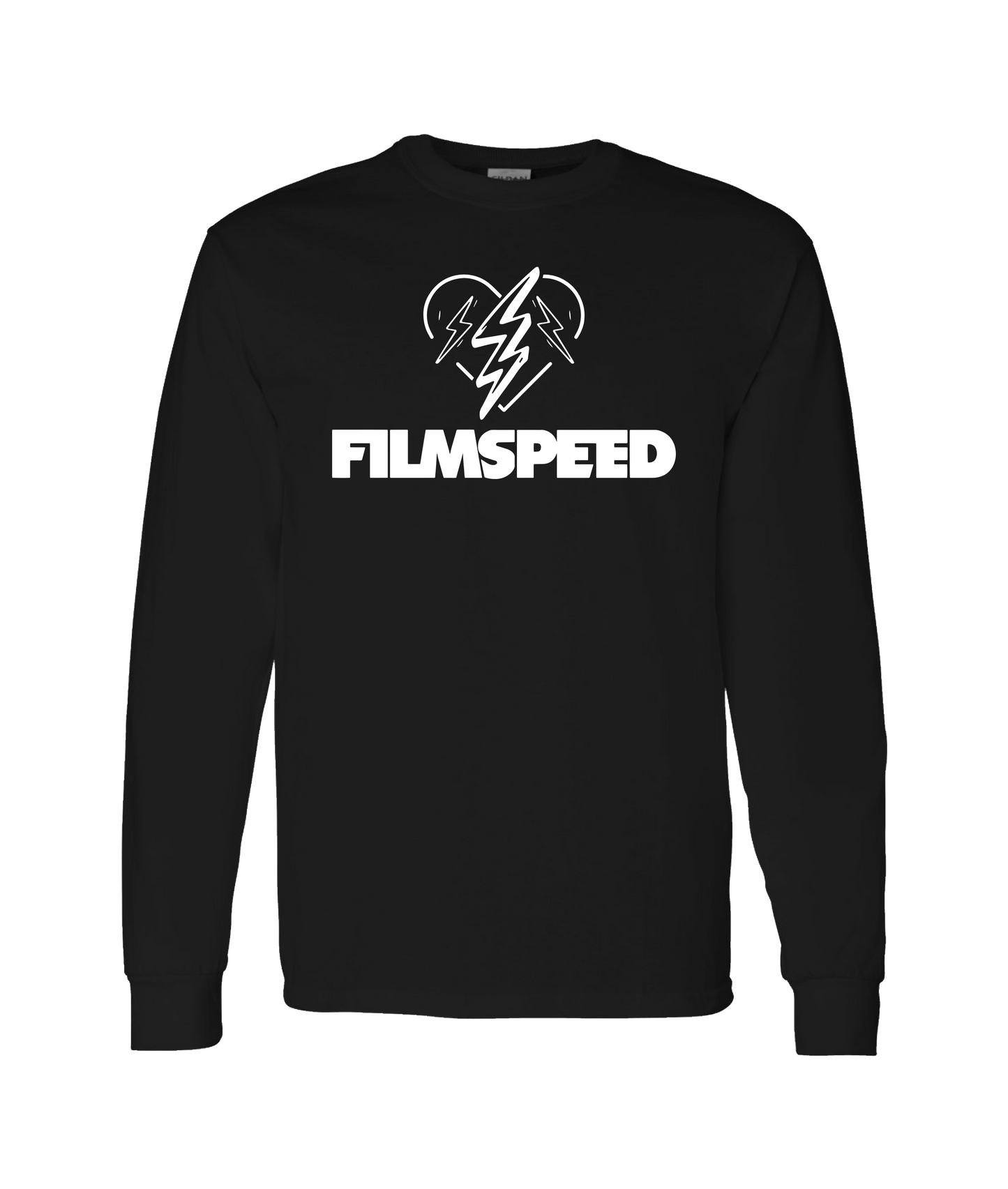 FILMSPEED - BOLT HEART - Black Long Sleeve T