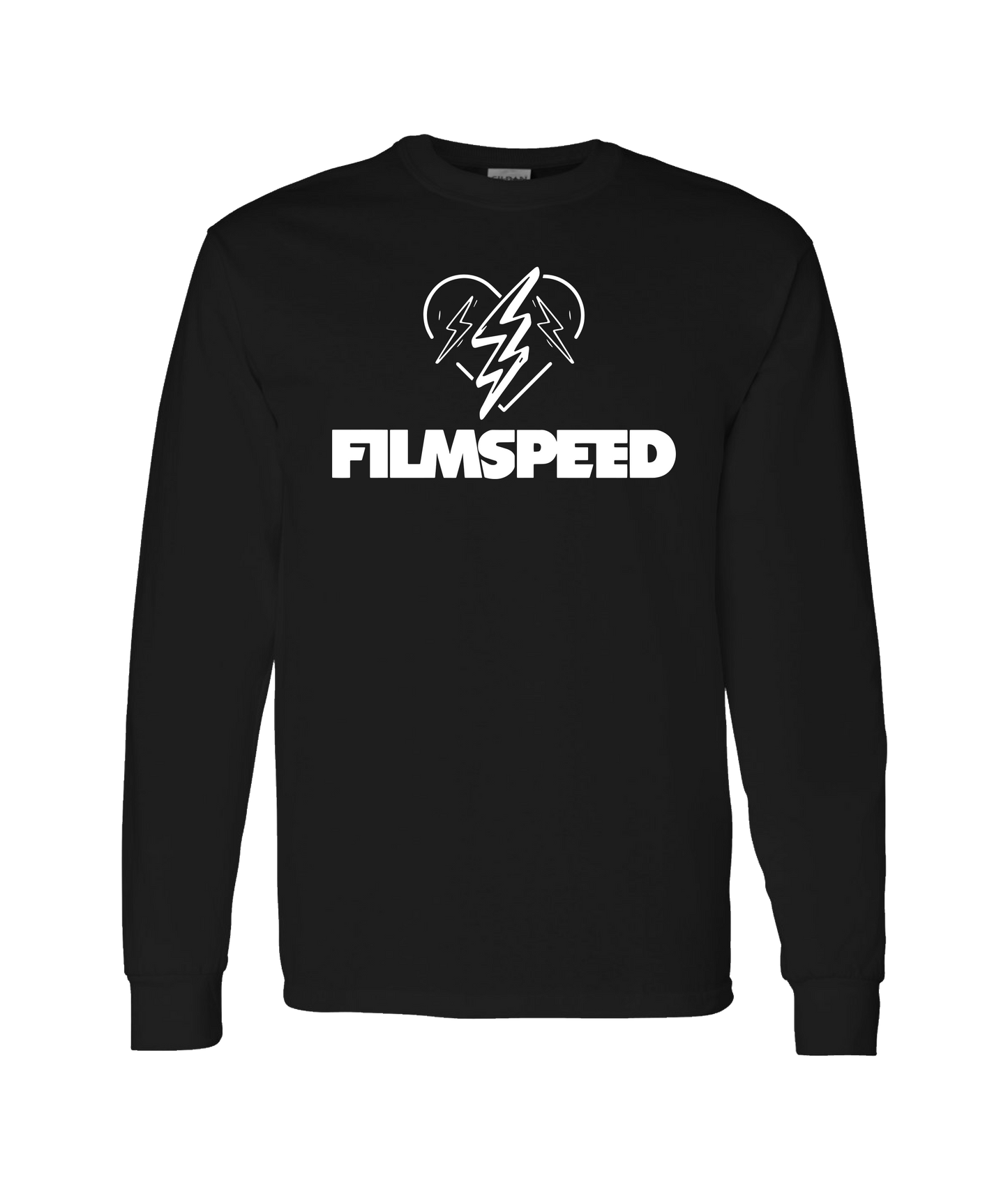 V-FILTOP - BOLT HEART - Black Long Sleeve T