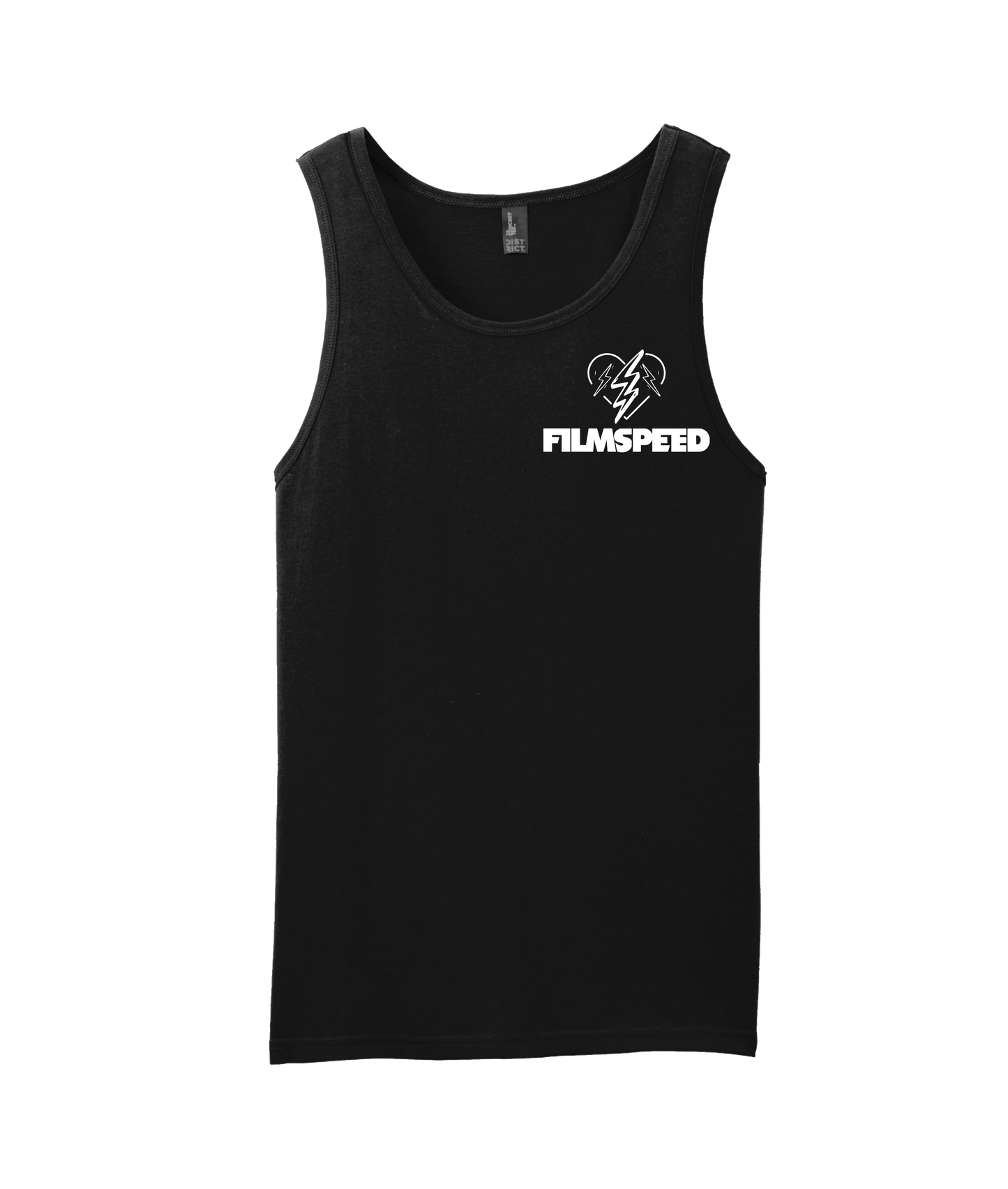 V-FILTOP - BOLT HEART - Black Tank Top