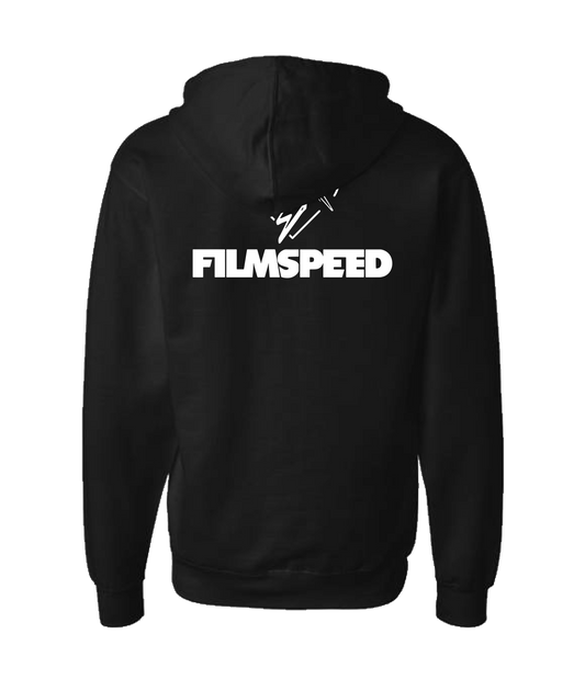 FILMSPEED - BOLT HEART - Black Zip Up Hoodie