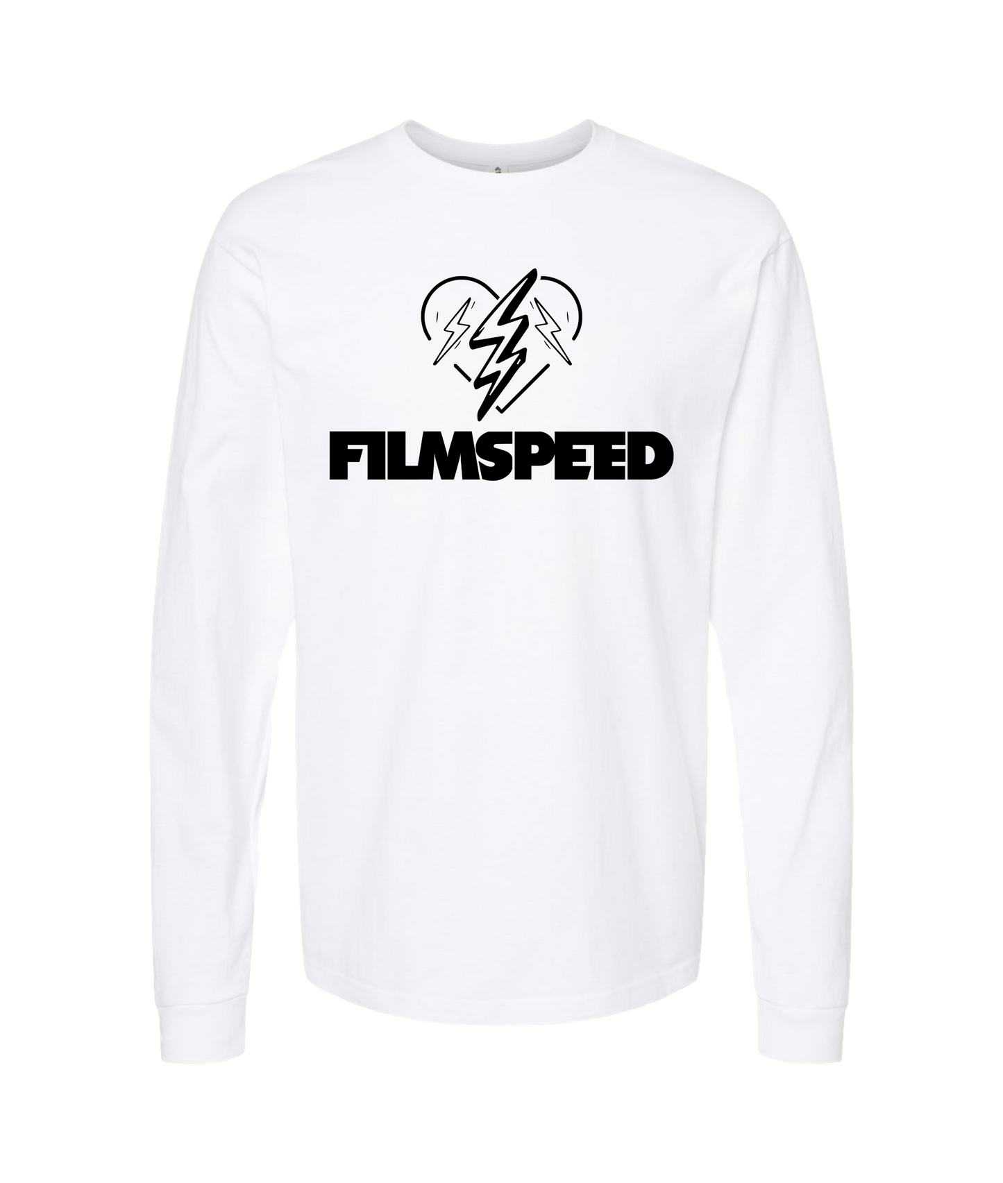 V-FILTOP - BOLT HEART - White Long Sleeve T