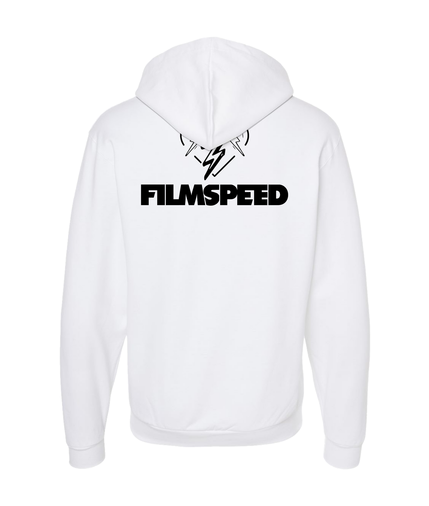 FILMSPEED - BOLT HEART - White Zip Up Hoodie