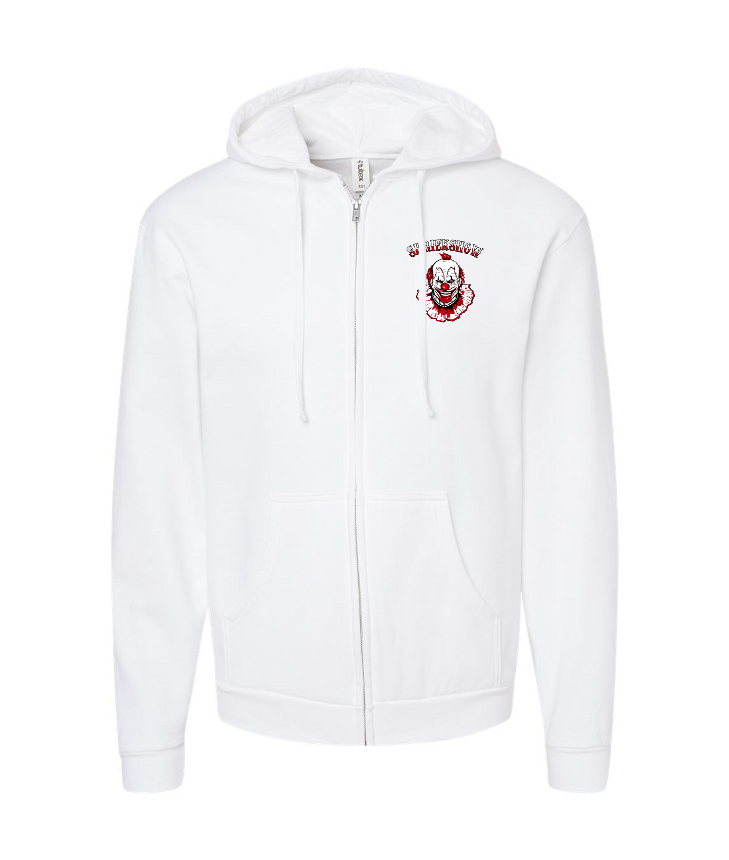 Fuzzy Monkey Films - Shriekshow - White Zip Hoodie
