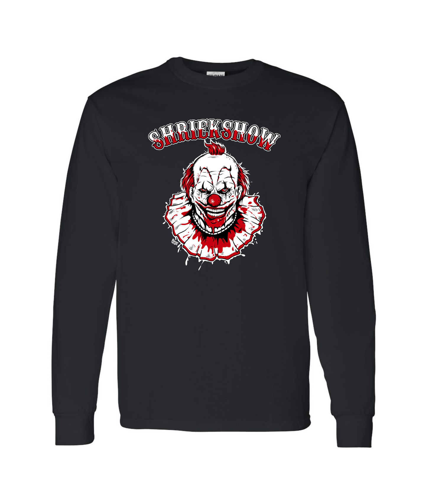 Fuzzy Monkey Films - Shriekshow - Black Long Sleeve T
