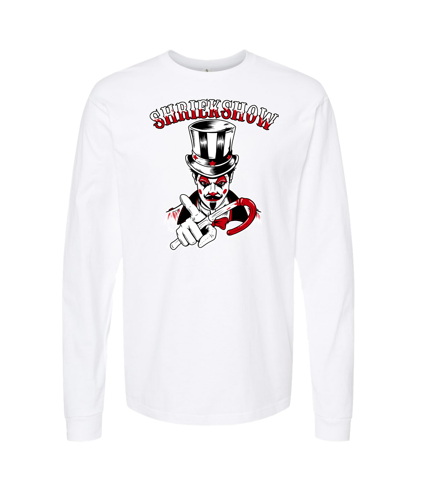 Fuzzy Monkey Films - Ringmaster - White Long Sleeve T