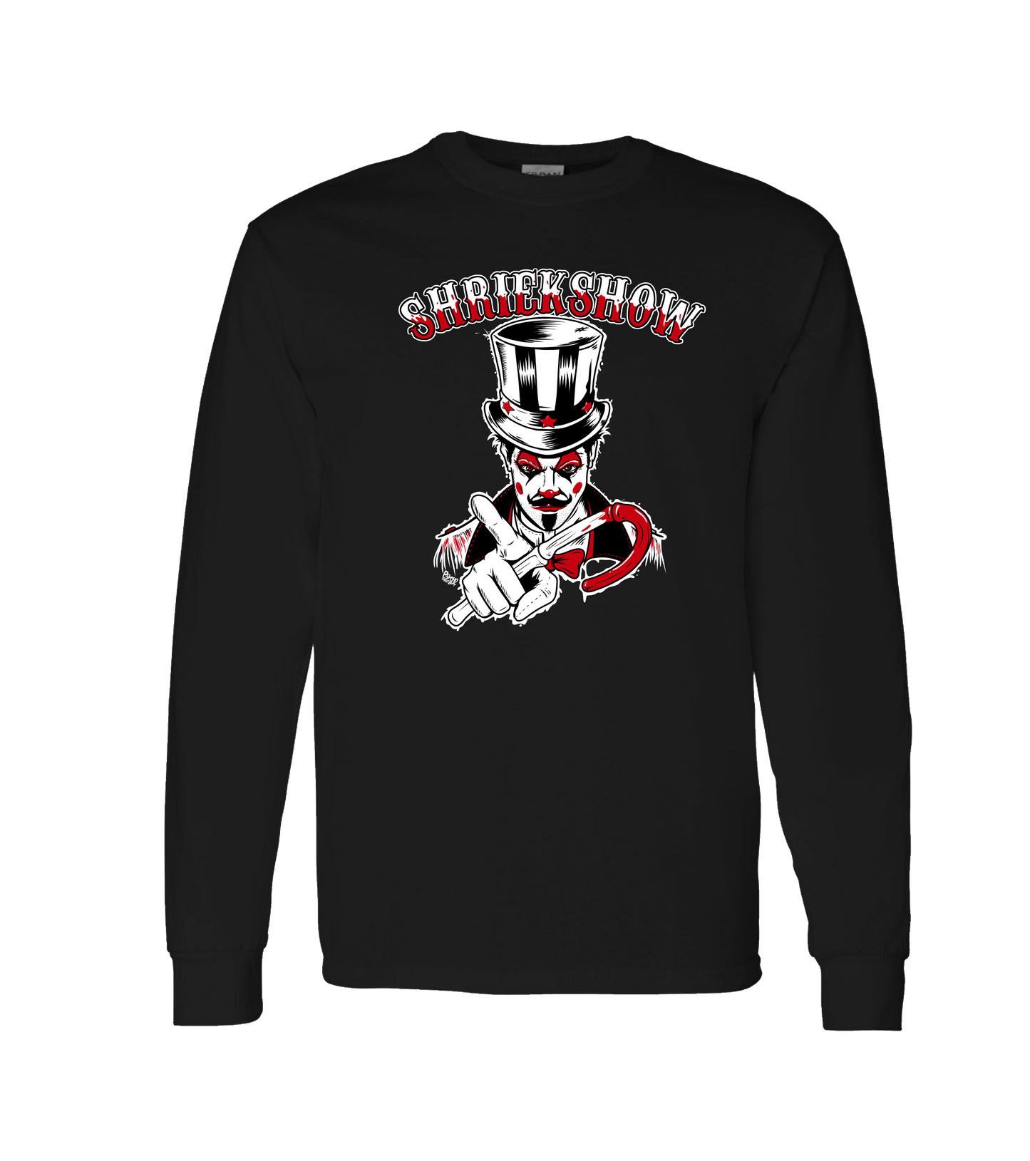 Fuzzy Monkey Films - Ringmaster - Black Long Sleeve T