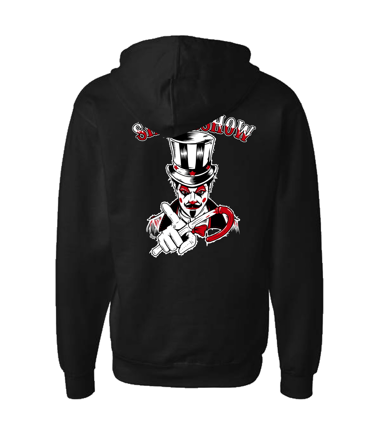 Fuzzy Monkey Films - Ringmaster - Black Zip Up Hoodie