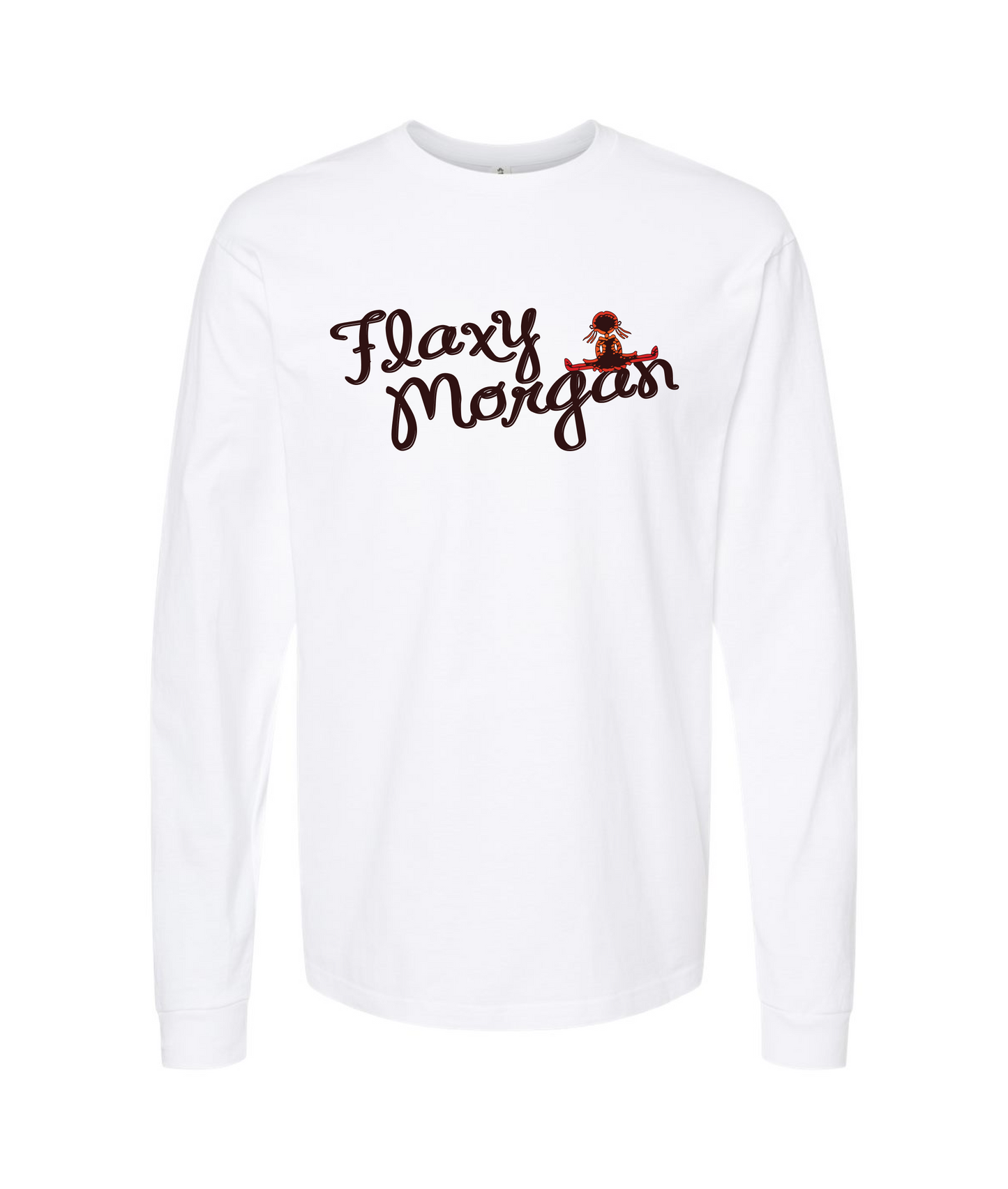 Flaxy Logo (WHITE) Long Sleeve T