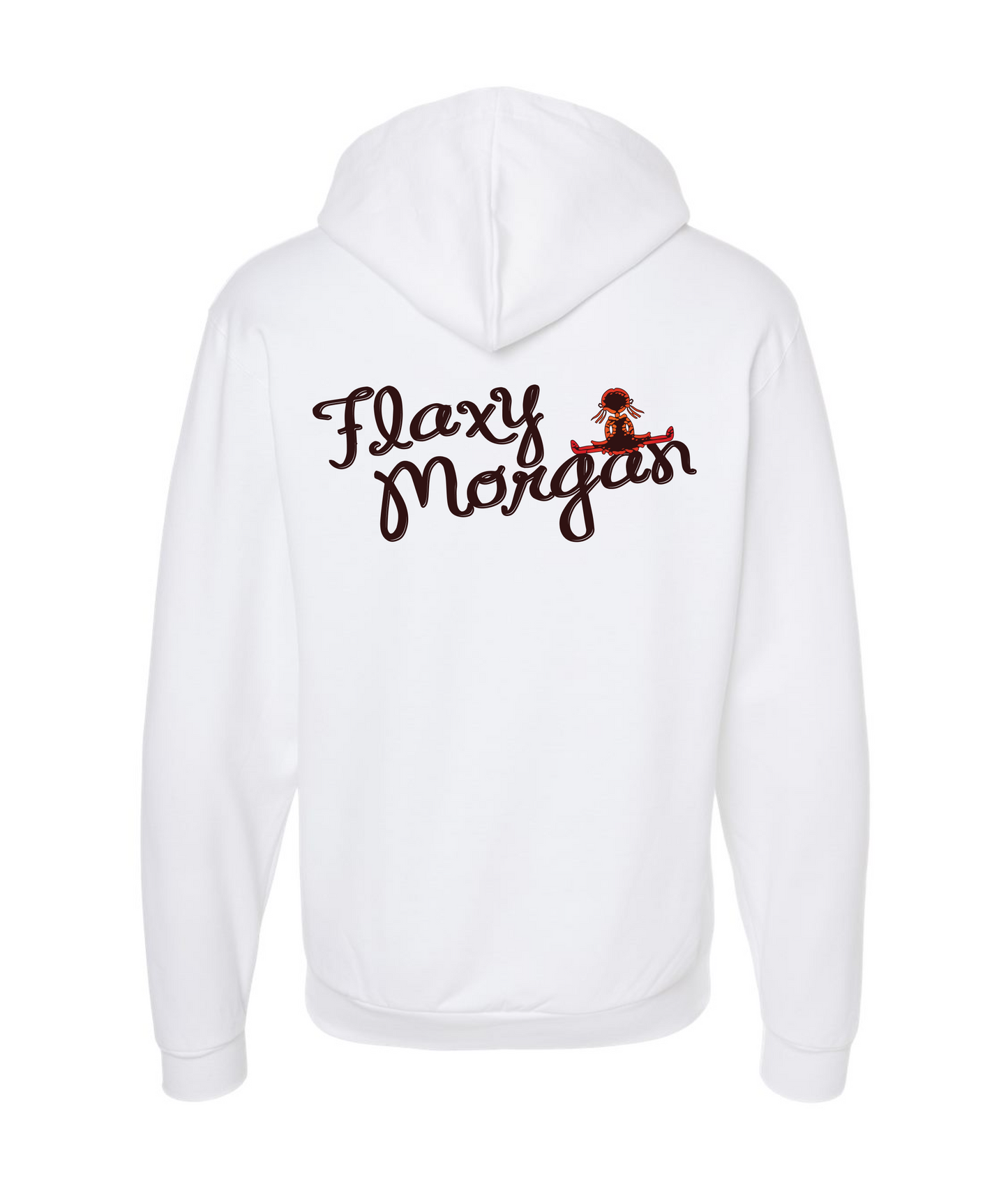 Flaxy Logo (WHITE) Zip Hoodie
