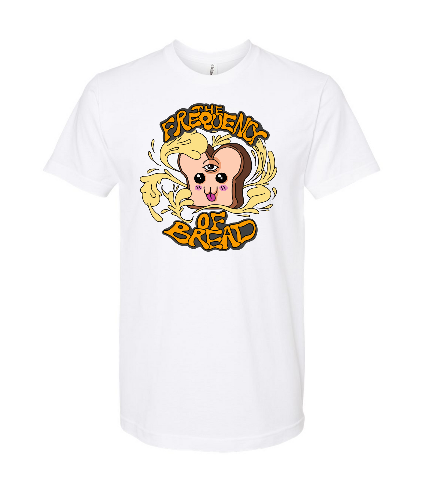 The Frequency of Bread - Logo - White T-Shirt