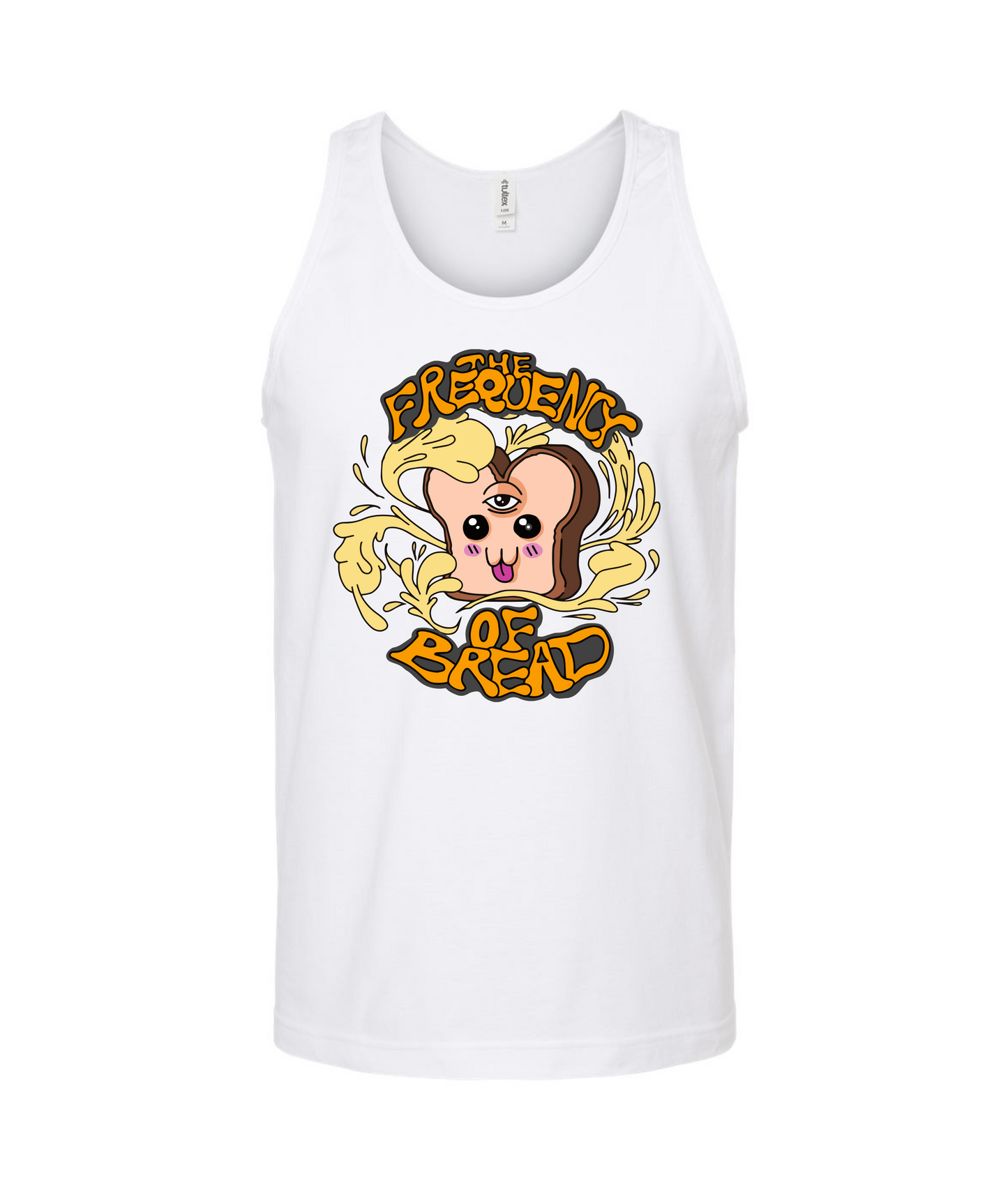The Frequency of Bread - Logo - White Tank Top