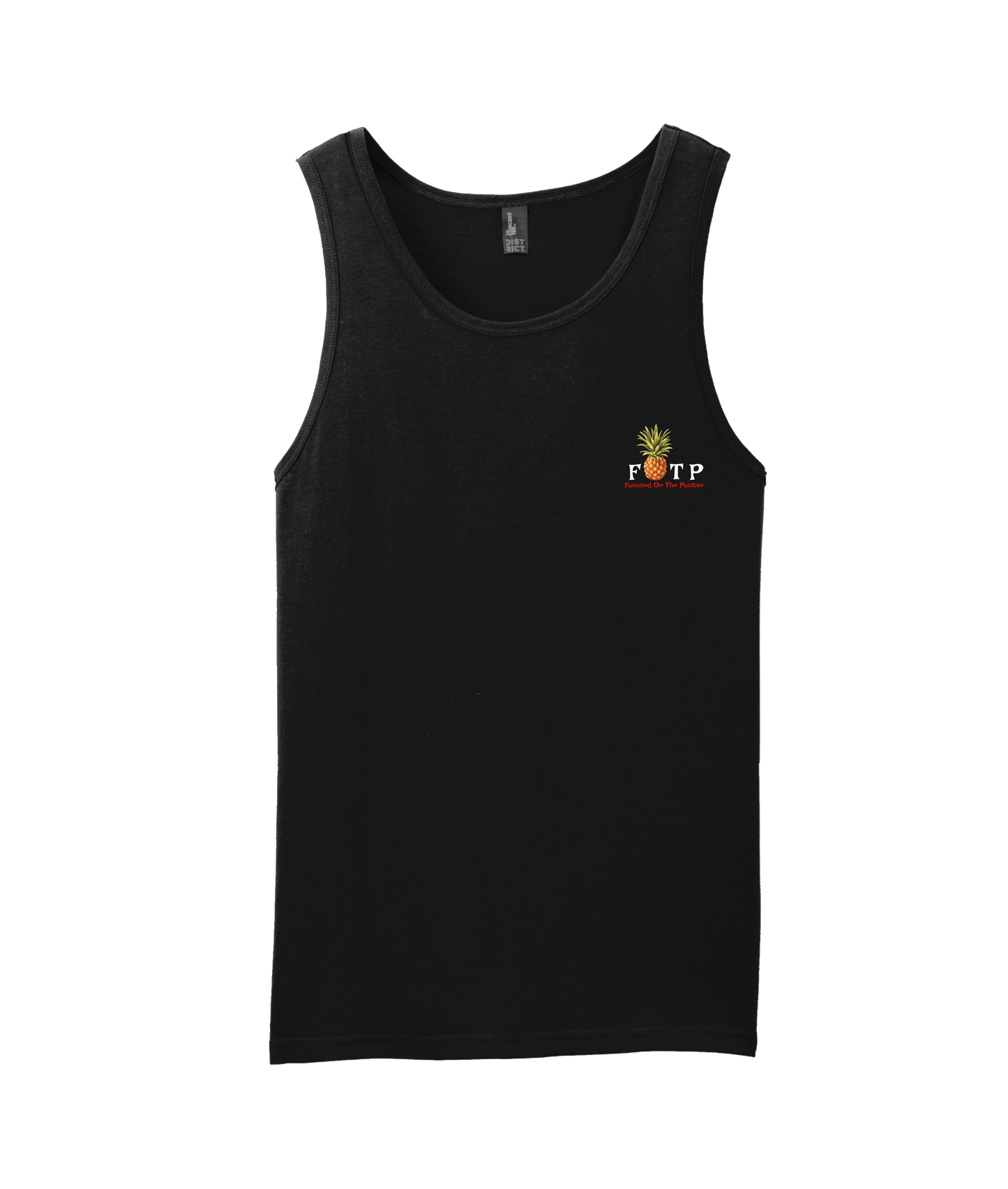 V-FOTPTOP - PINEAPPLE - Black Tank Top