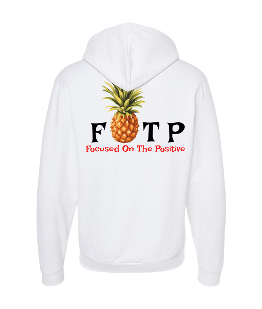 V-FOTPTOP - PINEAPPLE - White Zip Up Hoodie