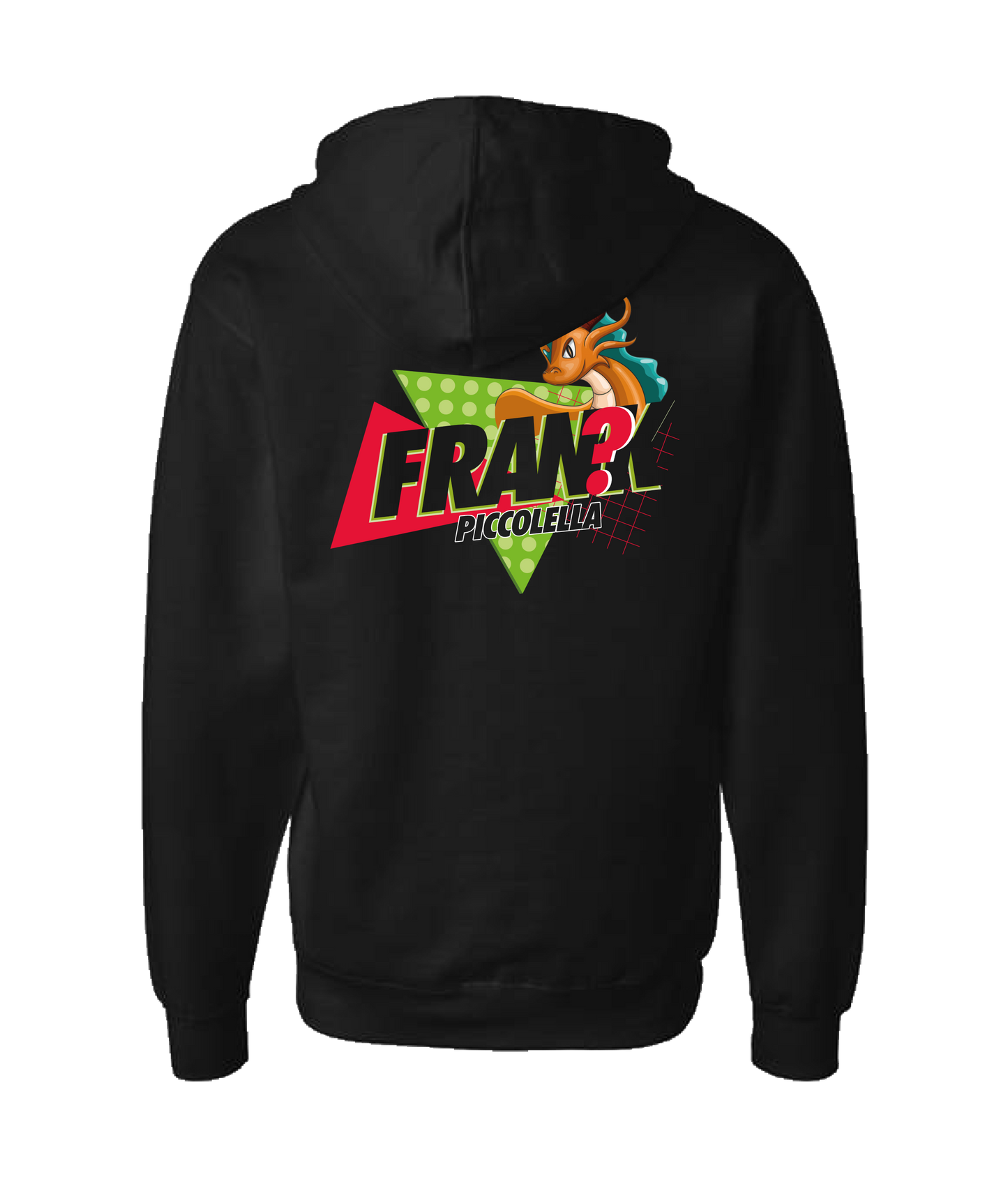 FRANK? Piccolella - Dragon - Black Zip Up Hoodie