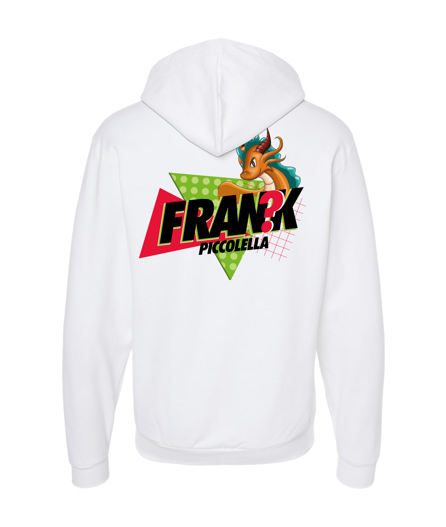 FRANK? Piccolella - Dragon - White Zip Up Hoodie
