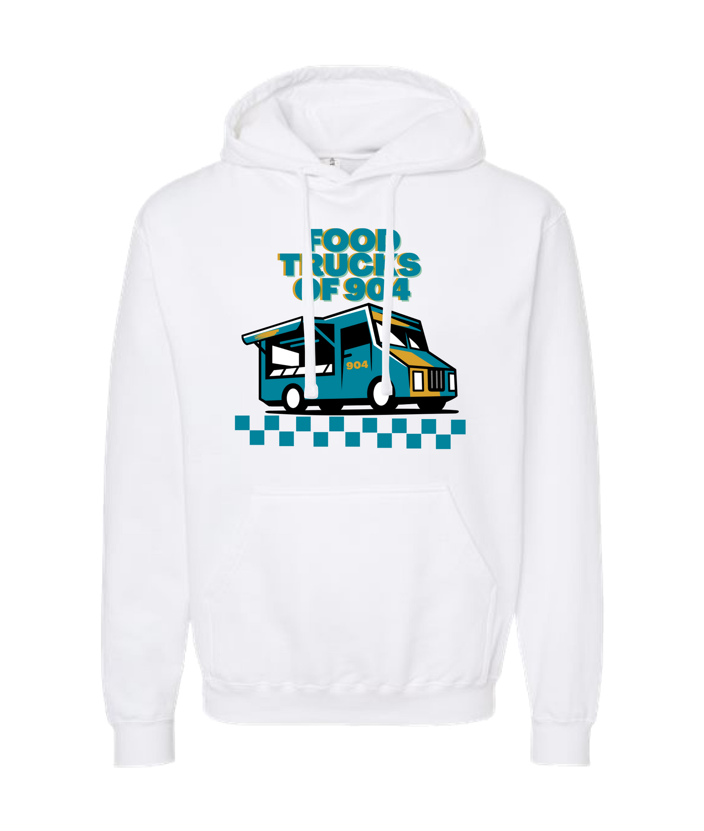 Foodtrucksof904 - The 904 - White Hoodie