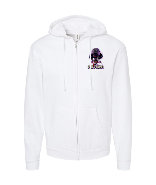 Film Trash Productions - OG LC - White Zip Up Hoodie