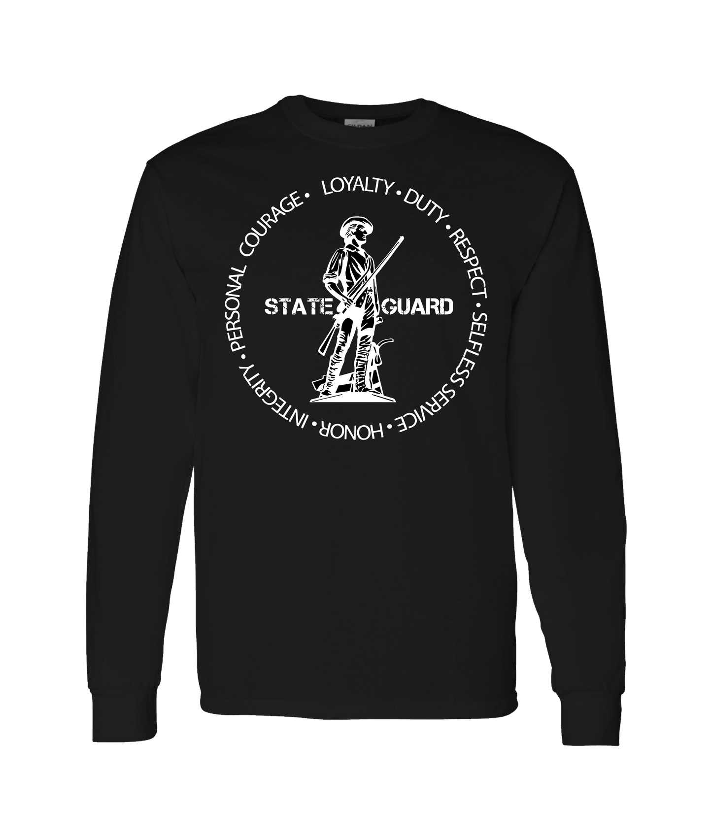 V-SGATOP - STATE GUARD - Black Long Sleeve T
