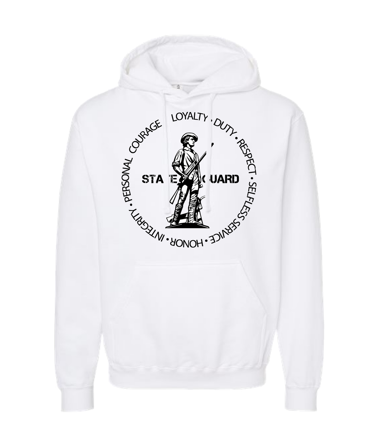 V-SGATOP - STATE GUARD - White Hoodie