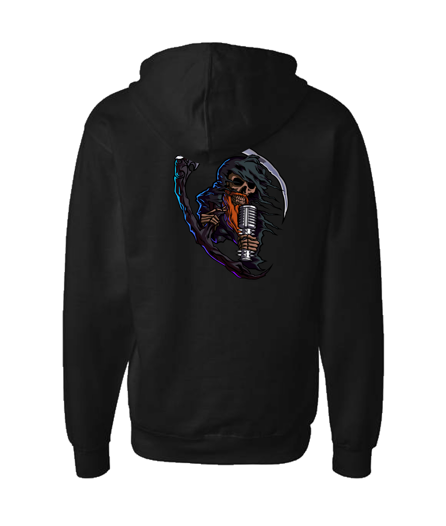Grim Beard Productions - Grim Reaper - Black Zip Up Hoodie