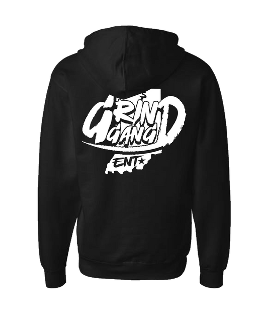 GRIND GANG ENT. LLC - INDIANA GRIND 2 - Black Zip Up Hoodie