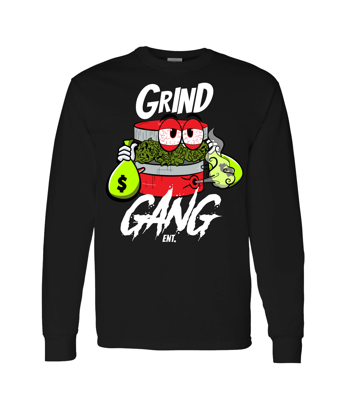 V-GGETOP - DESIGN 2 - Black Long Sleeve T