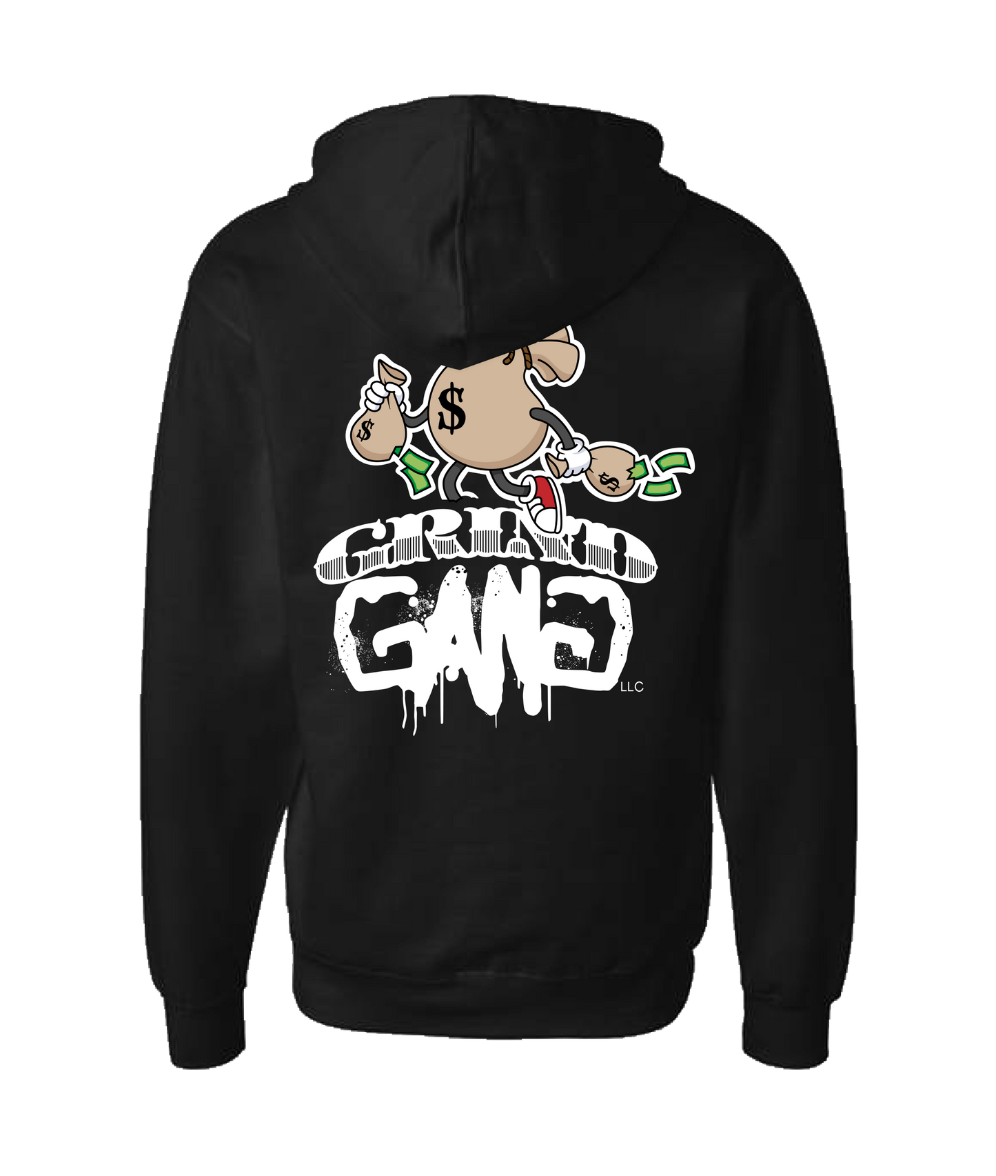 V-GGETOP - DESIGN 3 - Black Zip Up Hoodie
