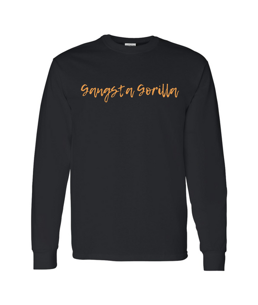 Gangsta Gorilla Extracts and Apparel - LOVE NOT HATE - Black Long Sleeve T