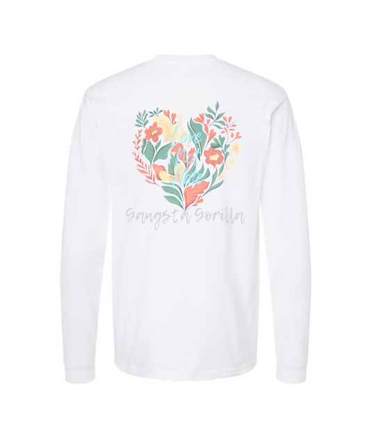 V-GGEATOP - LOVE NOT HATE - White Long Sleeve T