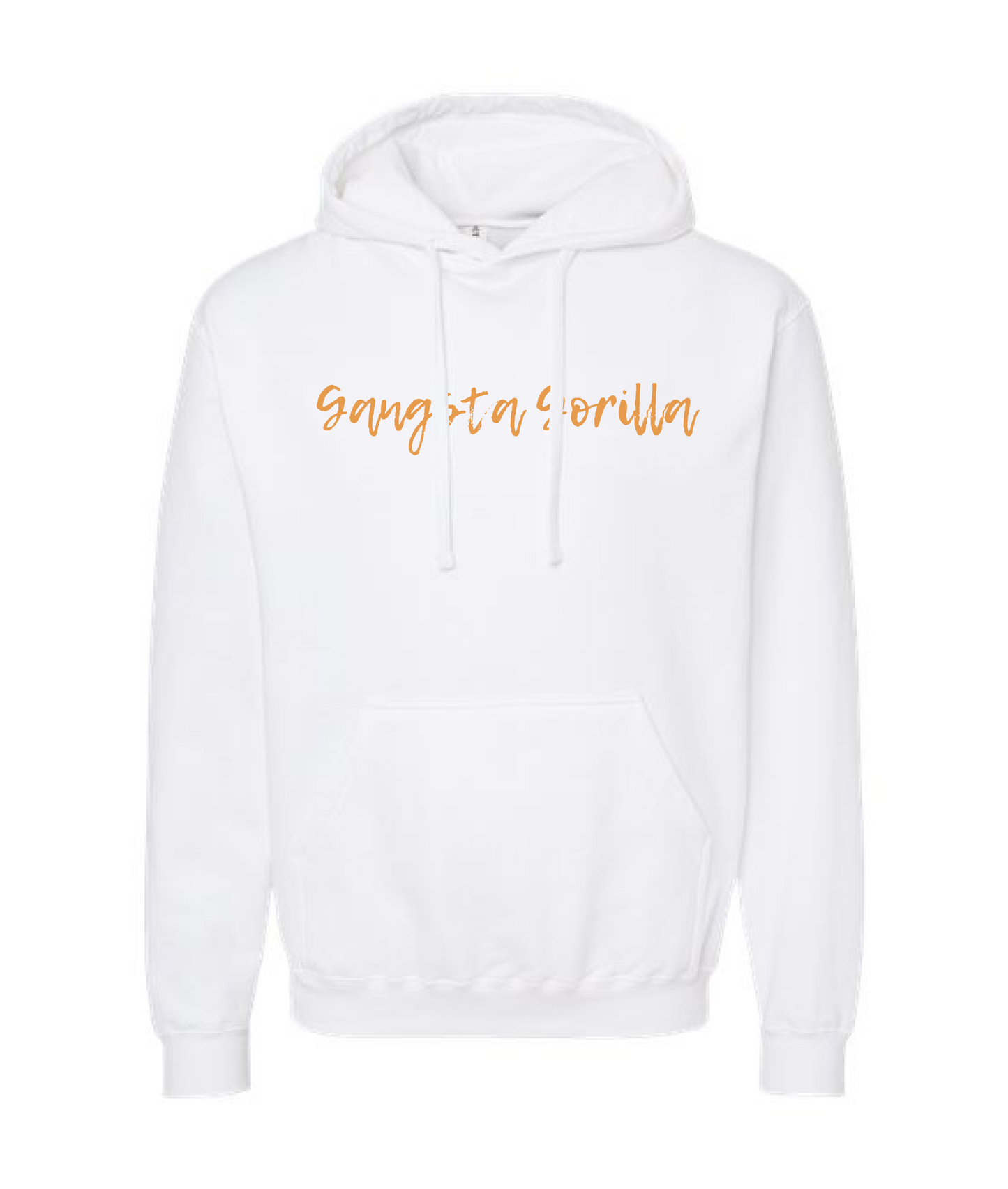 Gangsta Gorilla Extracts and Apparel - LOVE NOT HATE - White Hoodie
