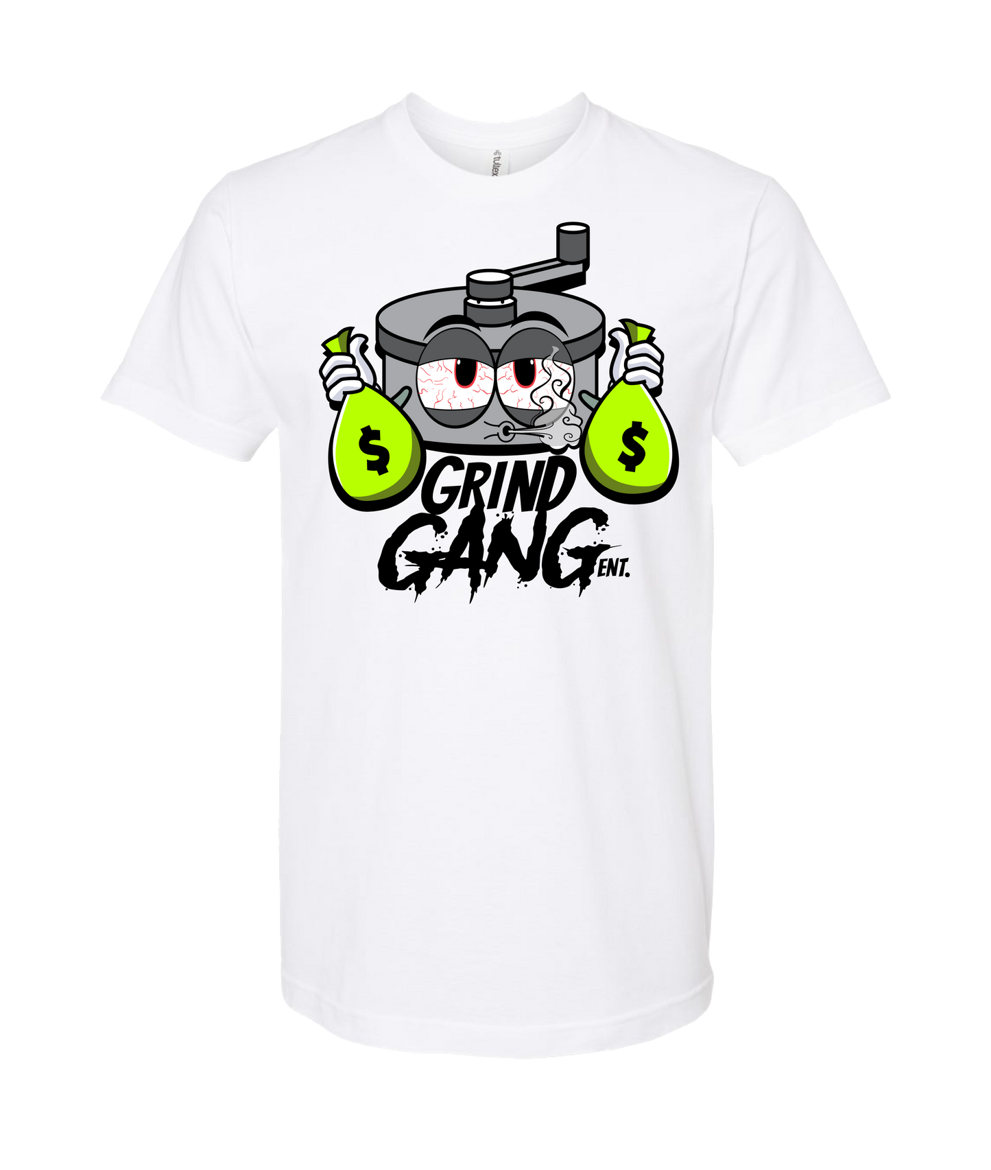 GRIND GANG ENT. LLC - SILVER GRINDER - White T Shirt