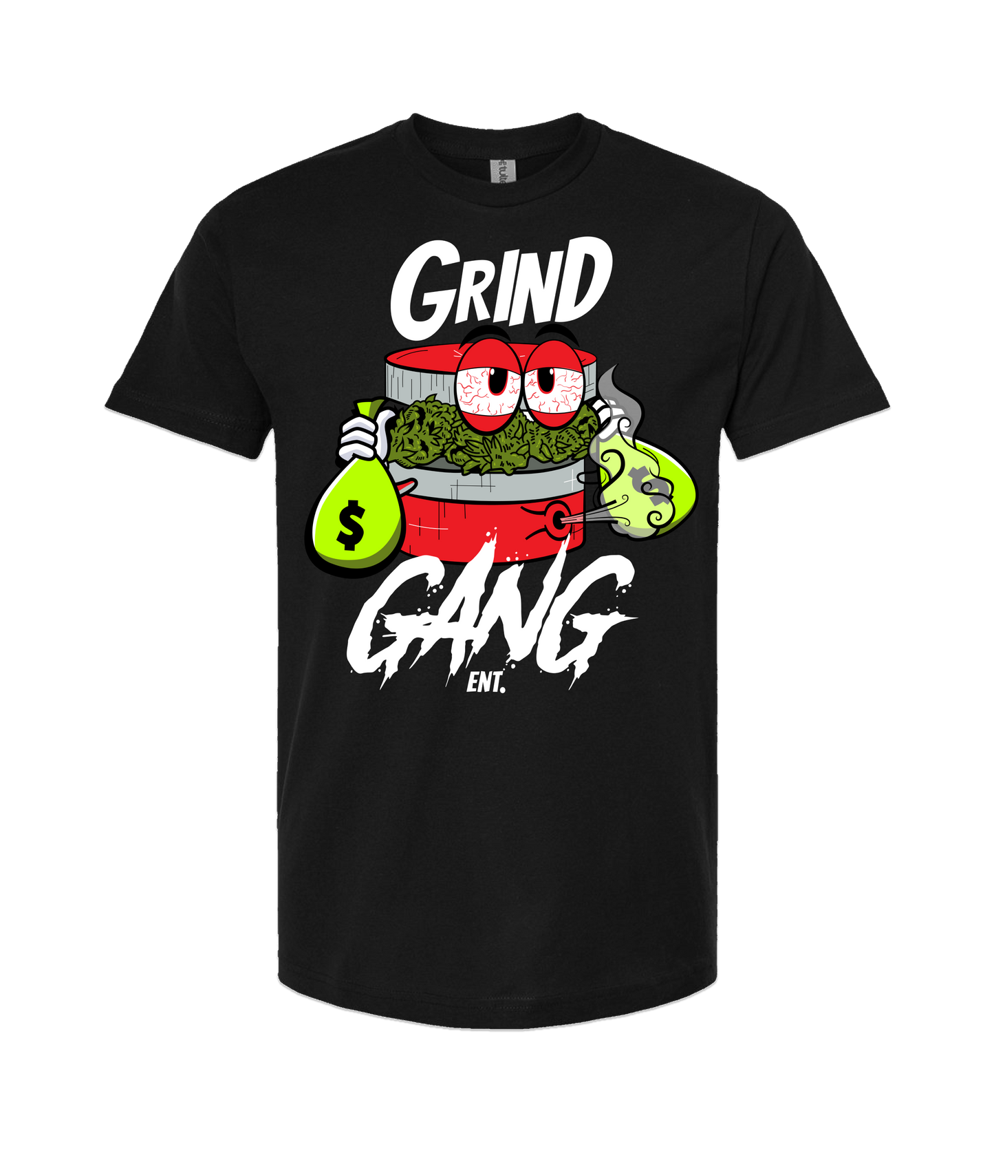 GRIND GANG ENT. LLC - RED GRINDER - Black T Shirt