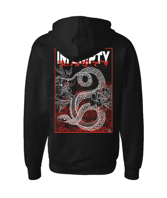 Glass Lotus - IM EMPTY - Black Zip Up Hoodie